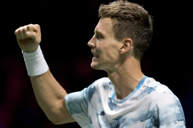 Tomáš Berdych postoupil do finále.