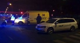 Vlakové nádraží Nörreport Station poblíž synagogy bylo v noci uzavřeno kvůli policejní operaci.
