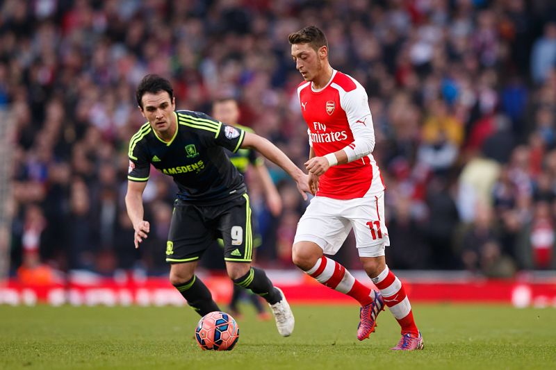 Fotbalisté Arsenalu si v osmifinále poradili s druholigovým Middlesbrough 2:0.