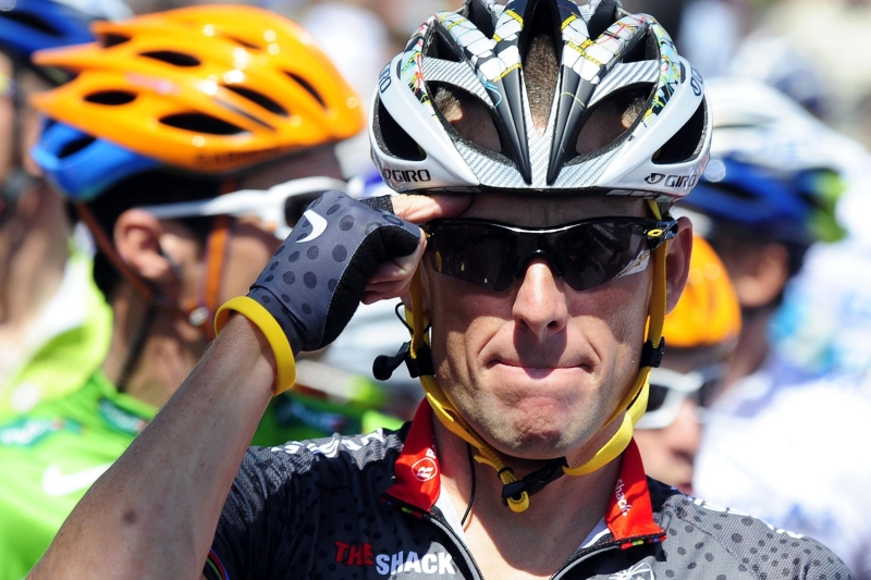 Cyklista Lance Armstrong.
