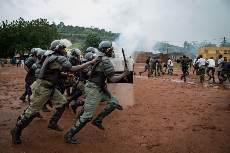Policie OSN v africkém Mali, UN Police (UNPOL), trénuje tamní policisty.