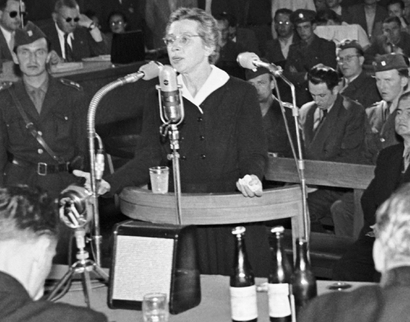 Závěrečné poslední slovo při politickém procesu s Miladou Horákovou.