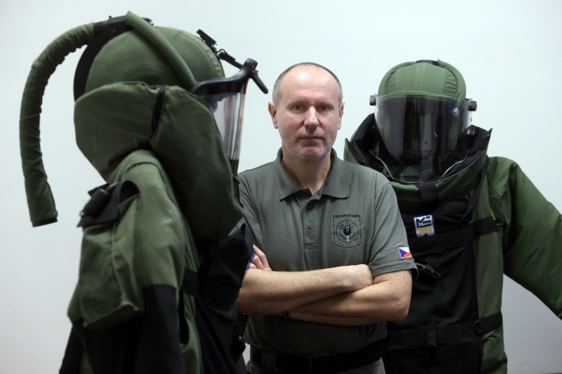 Šéf pyrotechniků Michal Dlouhý.