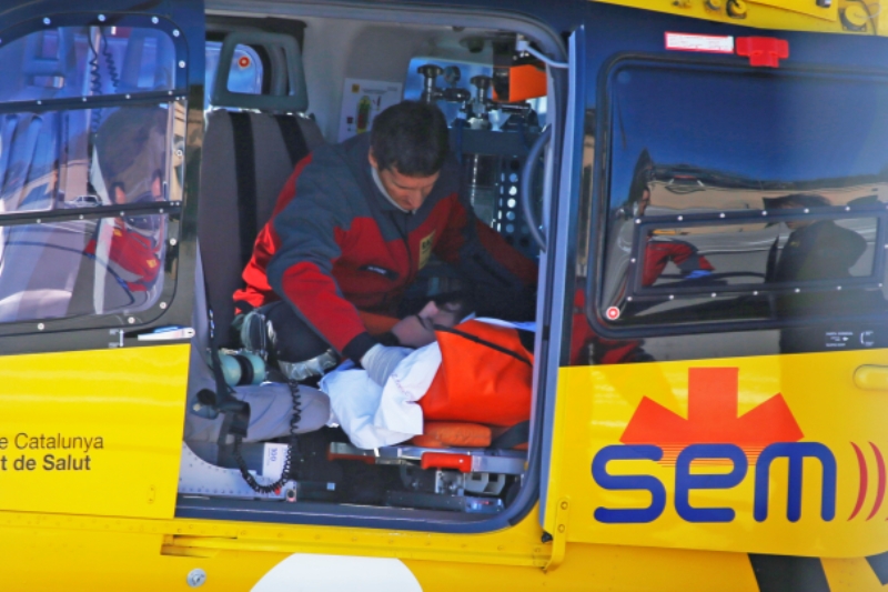 Fernando Alonso byl po nehodě letecky transportován do nemocnice.