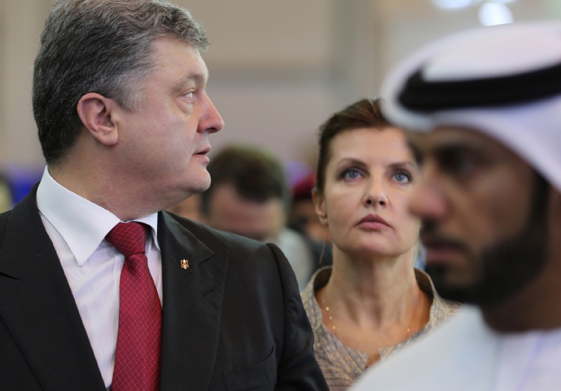 Porošenko v Emirátech.
