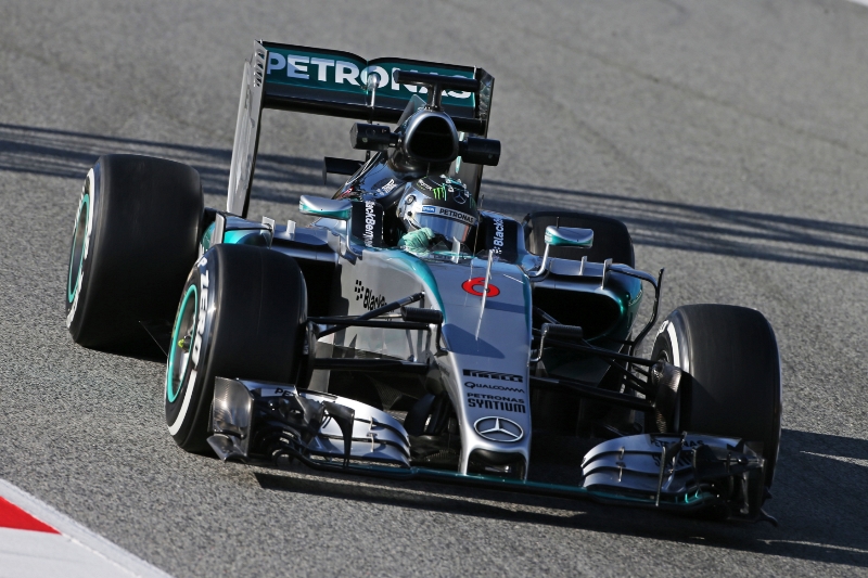 Vicemistr Nico Rosberg zajel na okruhu v Barceloně letošní nejrychlejší čas 1:22,792. Vicemistr Nico Rosberg zajel na okruhu v Barceloně letošní nejrychlejší čas 1:22,792.
