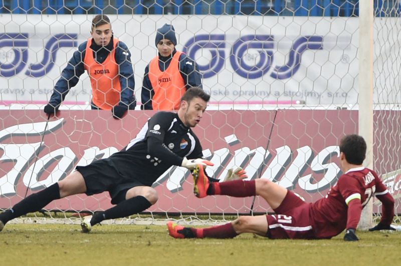 David Lafata v akci. 