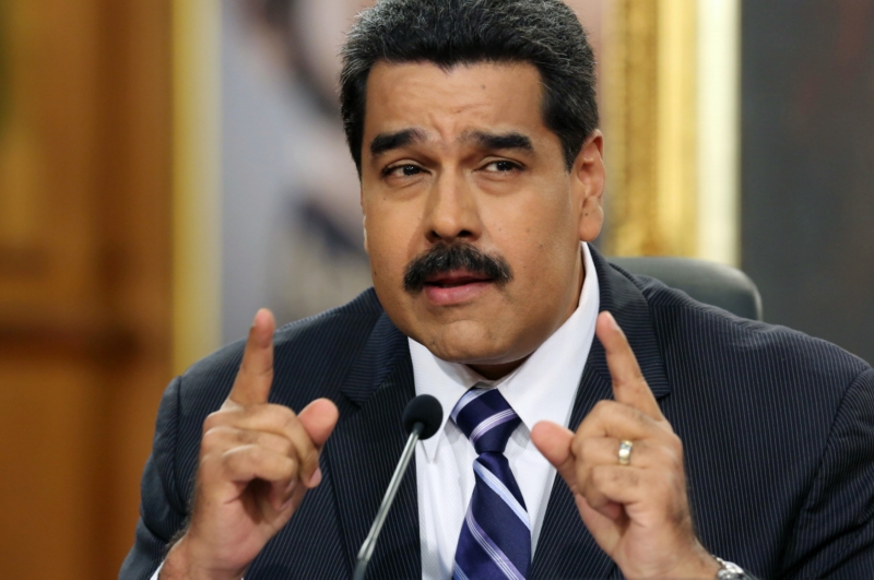 Venezuelský prezident Nicolás Maduro. Venezuelský prezident Nicolás Maduro.