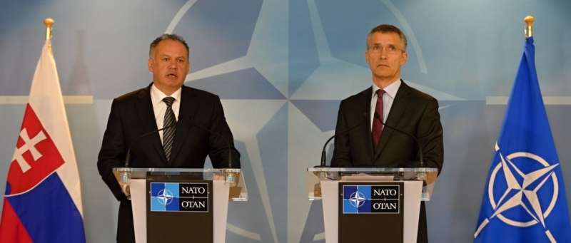 Andrej Kiska a  Jens Stoltenberg.