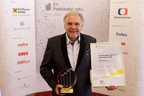 Podnikatel roku Vlastislav Bříza.