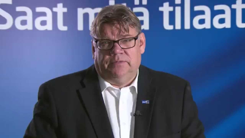 Šéf strany Praví Finové Timo Soini.