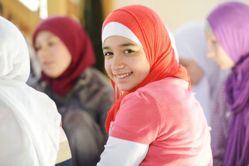 Muslimské děti ve škole (ilustrační foto). Muslimské děti ve škole (ilustrační foto).