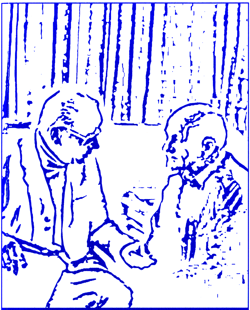 Jiří Kolář a Bohumil Hrabal. Obrázek z obálky sborníku Literární archiv, ročník 46/2014. Jiří Kolář a Bohumil Hrabal. Obrázek z obálky sborníku Literární archiv, ročník 46/2014.