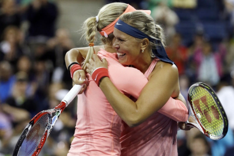 Lucie Hradecká a Andrea Šafářová.