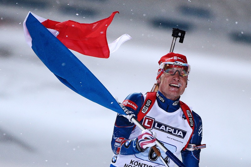 Ondřej Moravec dovezl smíšenou biatlonovou štafetu ke zlatu.
