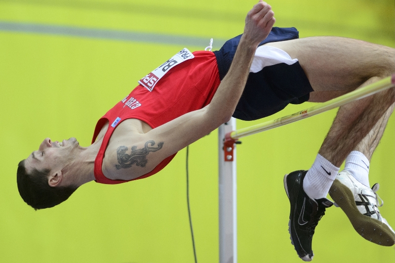 Výškař Jaroslav Bába.