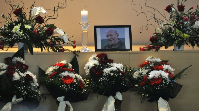 Lidé se 4. března v Uherském Brodě rozloučili s šestašedesátiletým mužem, jedním z osmi obětí střelby.