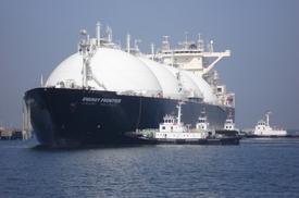 Tanker na zkapalněný plyn.