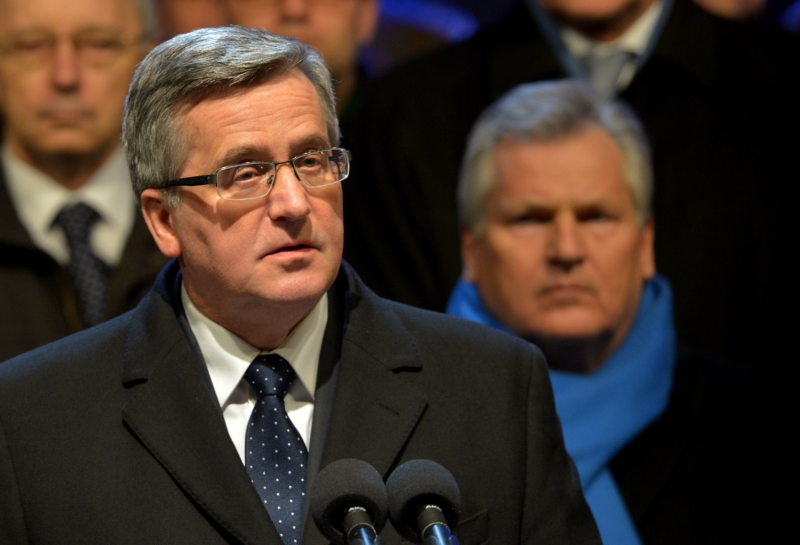 Polský prezident Bronislaw Komorowski. Polský prezident Bronislaw Komorowski.