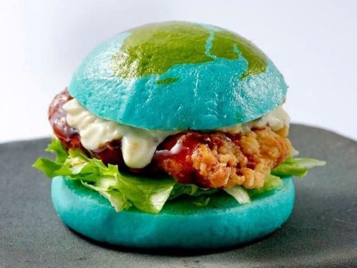 Takzvaný Blue Burger.