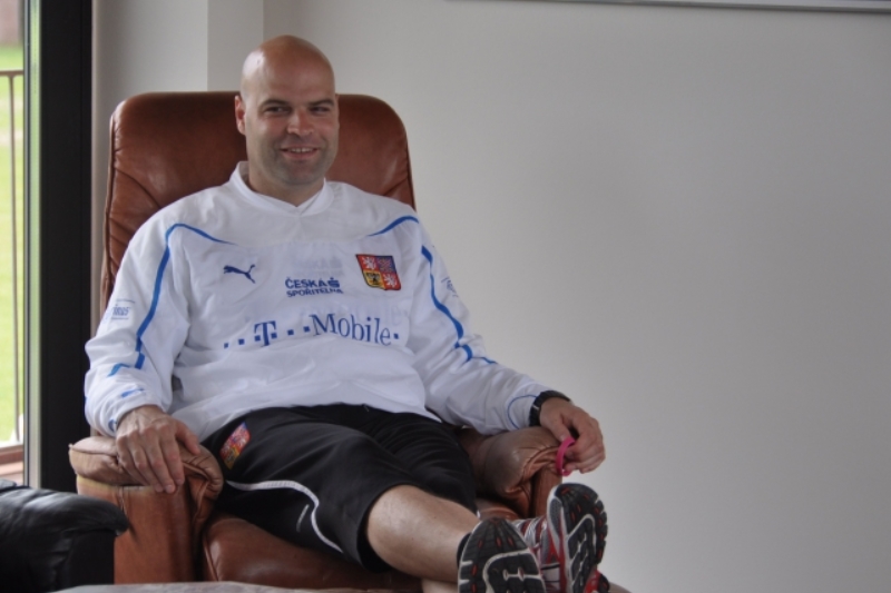 Trenér fotbalové reprezentace do 21 let Jakub Dovalil.
