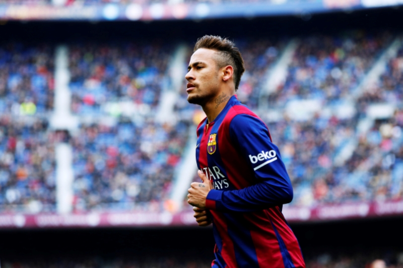 Hvězdný fotbalista Barcelony Neymar.