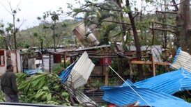 Tropická bouře na Vanuatu.