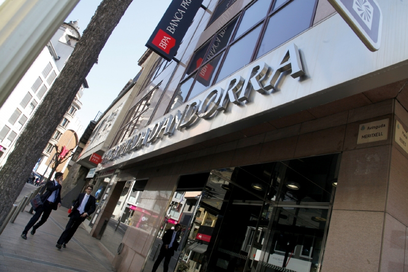 Centrála andorrské banky Banca Privada d'Andorra.