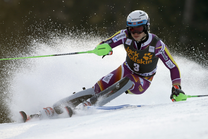 Nor Henrik Kristoffersen vyhrál předposlední slalom sezóny.