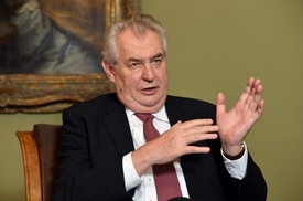 Prezident Miloš Zeman.