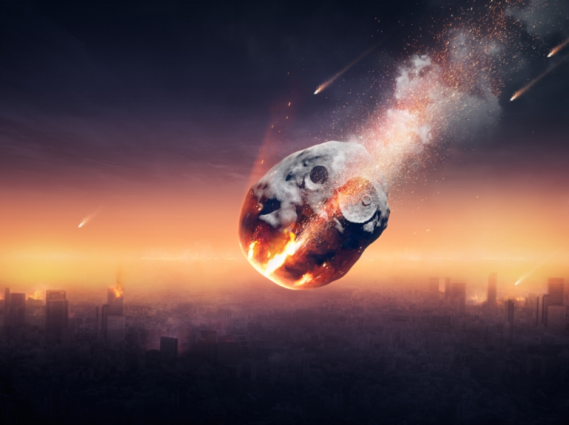 Sprcha meteoritů by dokázala zničit velké město během několika minut (ilustrační foto).