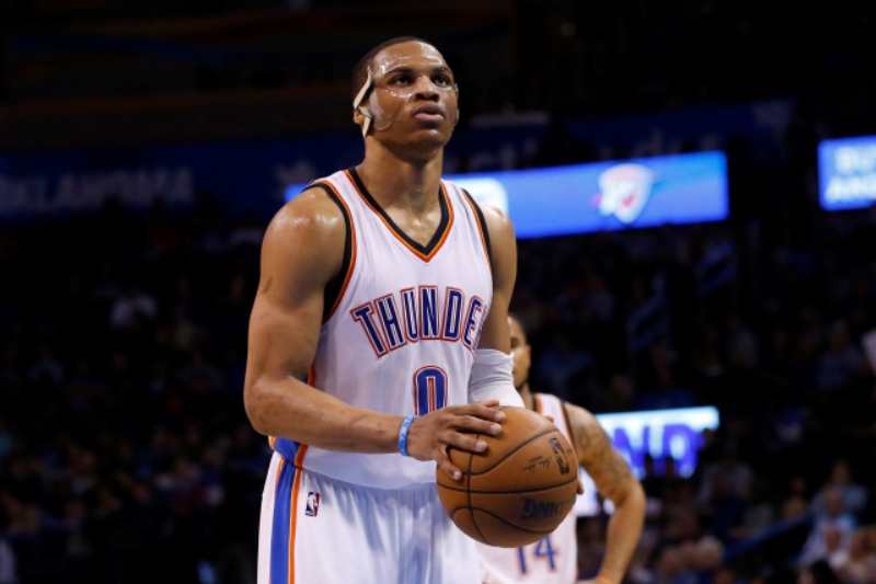 Nejlepší střelec NBA Russell Westbrook.
