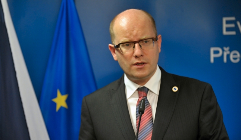 Premiér Sobotka na jednání Evropské rady v Bruselu (ilustrační foto).