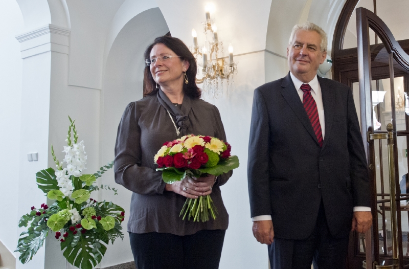Miroslava Němcová a Miloš Zeman.