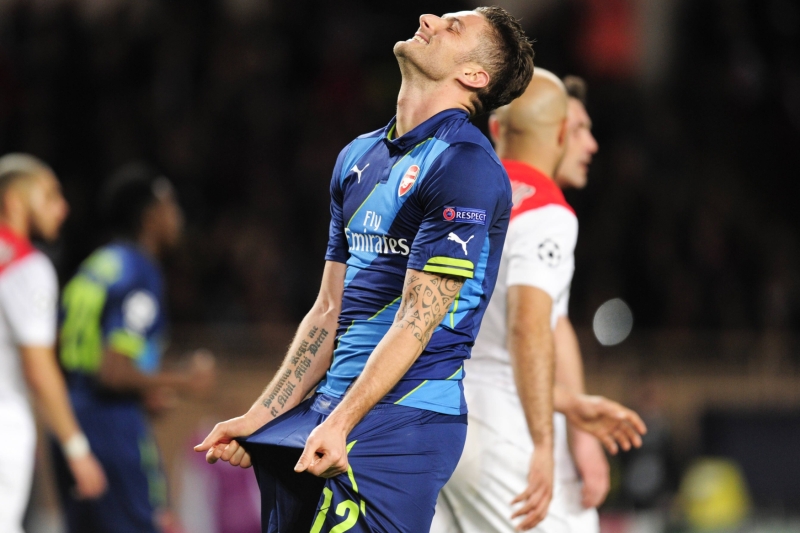 Olivier Giroud si už s Arsenalem letos Ligu mistrů nezahraje.