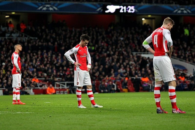 Šlus. Nejen Arsenal letos skončil v Lize mistrů před branami čtvrtfinále.