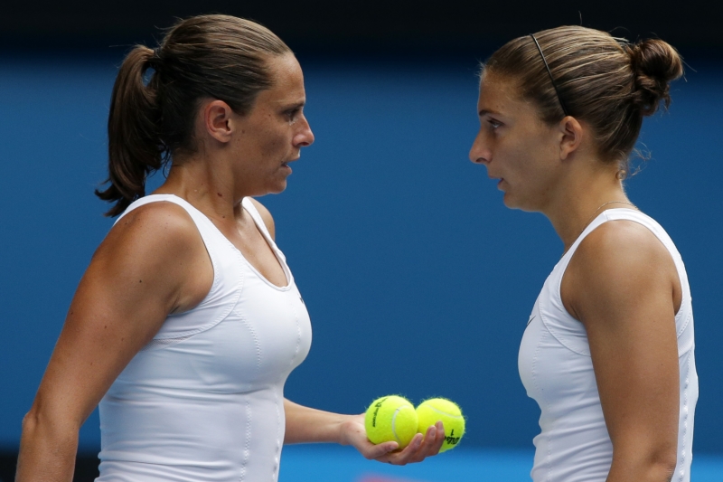 Italské tenistky Sara Erraniová (vpravo) a Roberta Vinciová oznámily ve společném prohlášení, že už spolu hrát nebudou. Italské tenistky Sara Erraniová (vpravo) a Roberta Vinciová oznámily ve společném prohlášení, že už spolu hrát nebudou.
