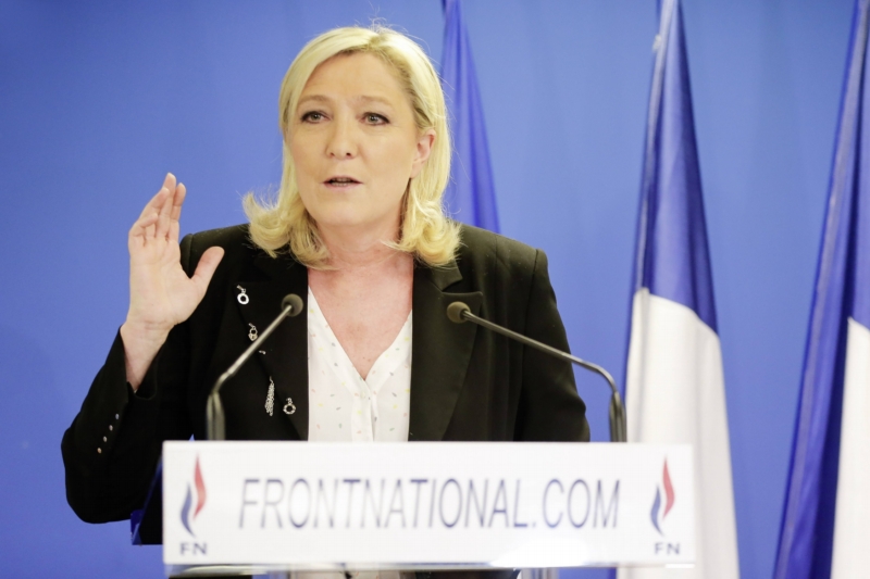 Francouzská politička Marine Le Penová. Francouzská politička Marine Le Penová.