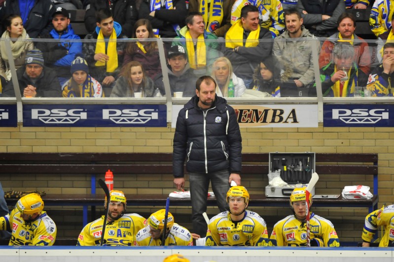 Trenér Zlína Rostislav Vlach.