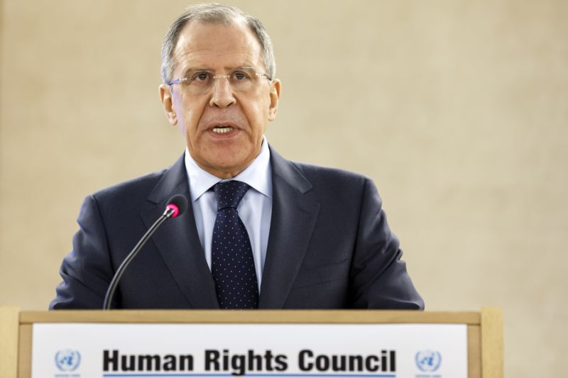 Ruský ministr zahraničí Sergej Lavrov. Ruský ministr zahraničí Sergej Lavrov.