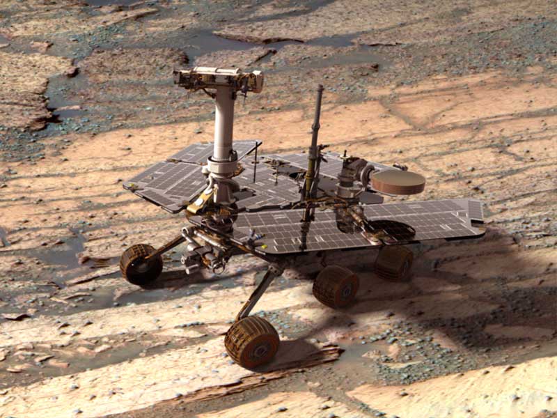 Vozítko Opportunity.
