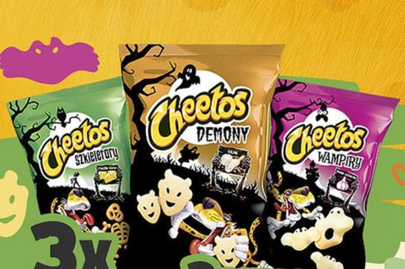 Hororová edice brambůrků Cheetos.