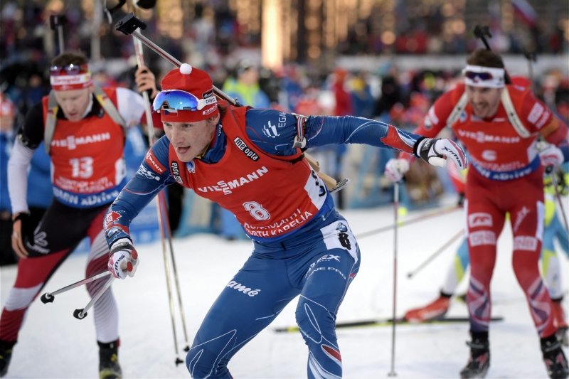 Biatlonista Ondřej Moravec.