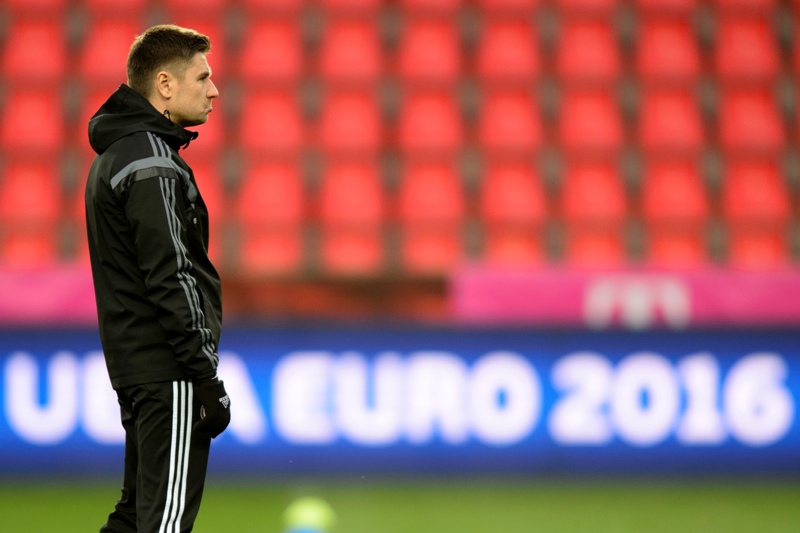 Trenér lotyšských fotbalistů Marians Pahars.