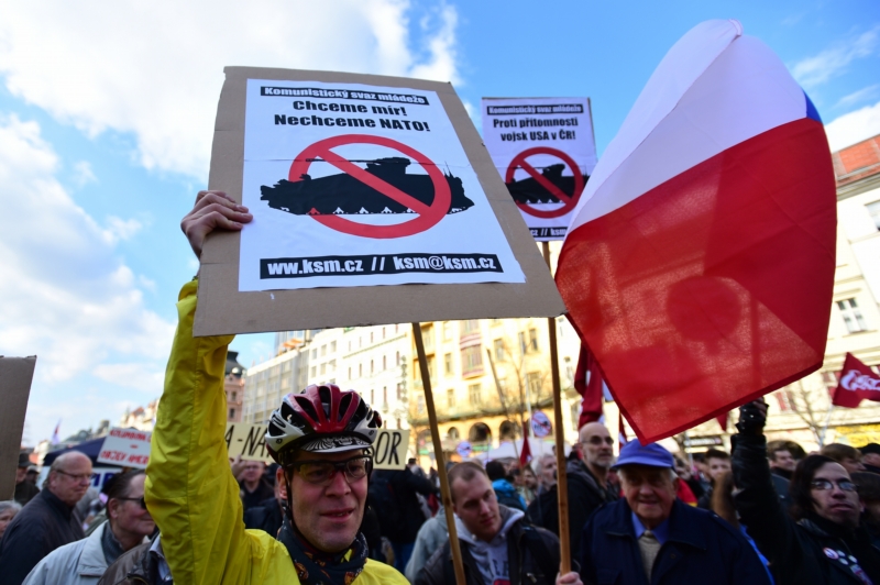 Akci odpůrců pořádali pražští komunisté.
