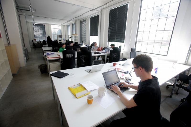 Sdílená kancelář v StartupYardu.