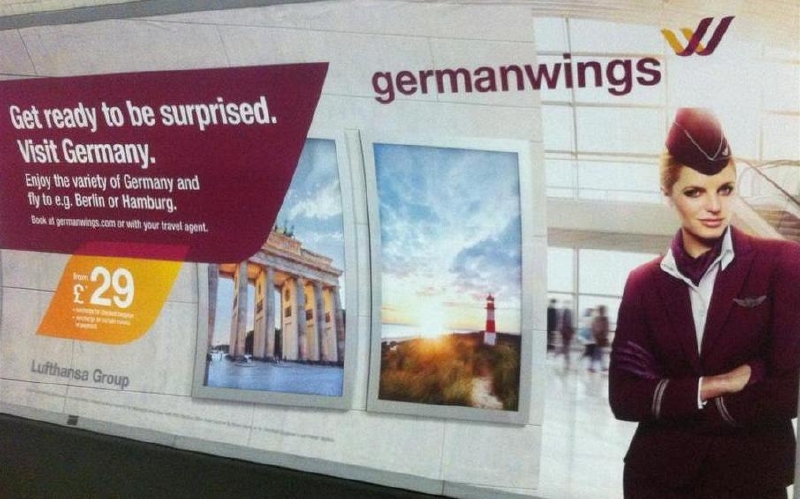 Reklama Germanwings - Připravte se na překvapení.