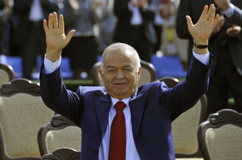 Staronový prezident Islam Karimov. Staronový prezident Islam Karimov.