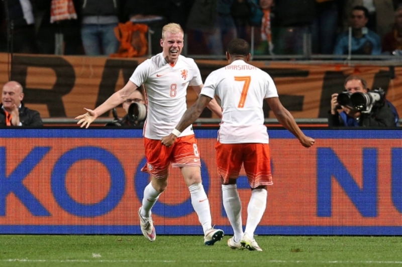 Fotbalisté Nizozemska v přípravě porazili Španělsko.