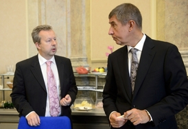 Richard Brabec (vlevo) a Andrej Babiš.